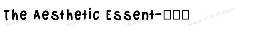 The Aesthetic Essent字体转换